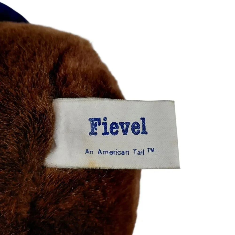 Vtg FIEVEL  An American Tail Stuffed Animal Plush 21”  Mouse Sears Korea